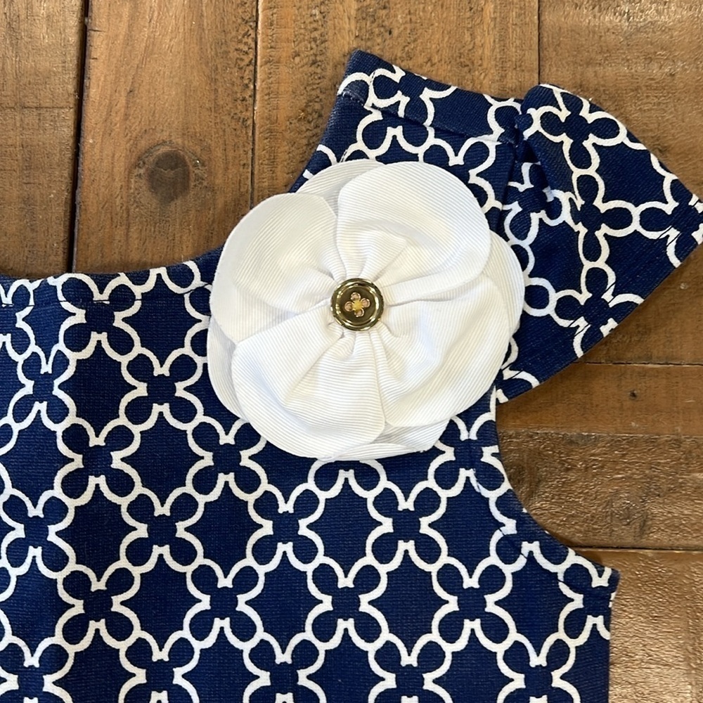 Janie and Jack navy Ponte dress - Picture 2 of 5